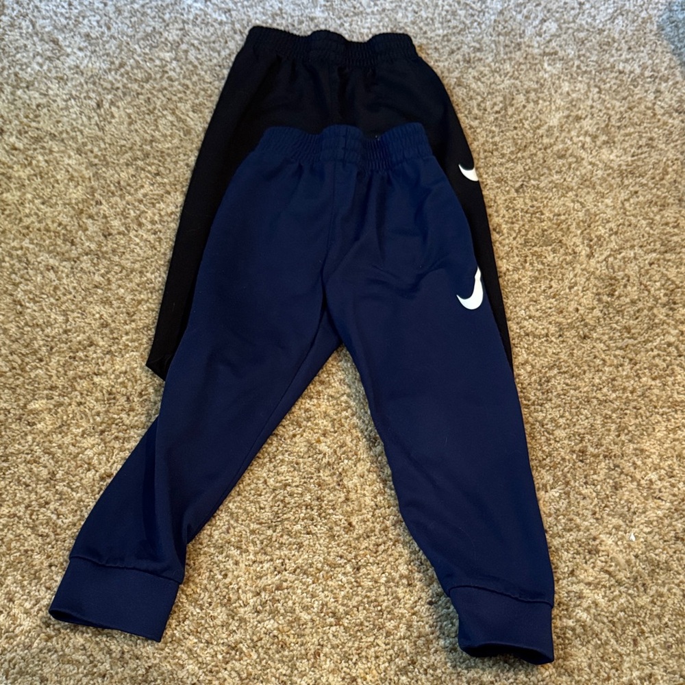 Nike Kids' Black and Navy 4T Joggers